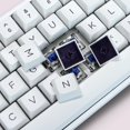 thumbnail image 3 of 189 Keys Double Shot White/Purple Keycaps, PBT Custom Keyboard Keycaps Full Set, XVX Profile Keycaps for Cherry Gateron MX Switches 60% 65% 75% 100% Mechanical Keyboard（only Keycaps), 3 of 6