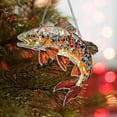 thumbnail image 3 of Brown Trout Acrylic Suncatcher, Brown Trout Hanging Window, Lake Trout Fishing Hanging, Fly Fishing Gift, Rustic Lake, Lodge and Cabin Décor, 3 of 4