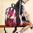 thumbnail image 5 of Hazbin Hotel Alastor Children's Backpack School Bag Multipurpose Daypack Backpack Satchel Oxford Cloth Adjustable Rucksack Boys, 5 of 5