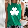 thumbnail image 2 of WREESH Women's Tank Tops St. Patrick's Day Shamrock Clovers Sleeveless T Shirts Soft, Breathable, and Trendy Crew Neck Graphic Tees for Spring/Summer, 2 of 5