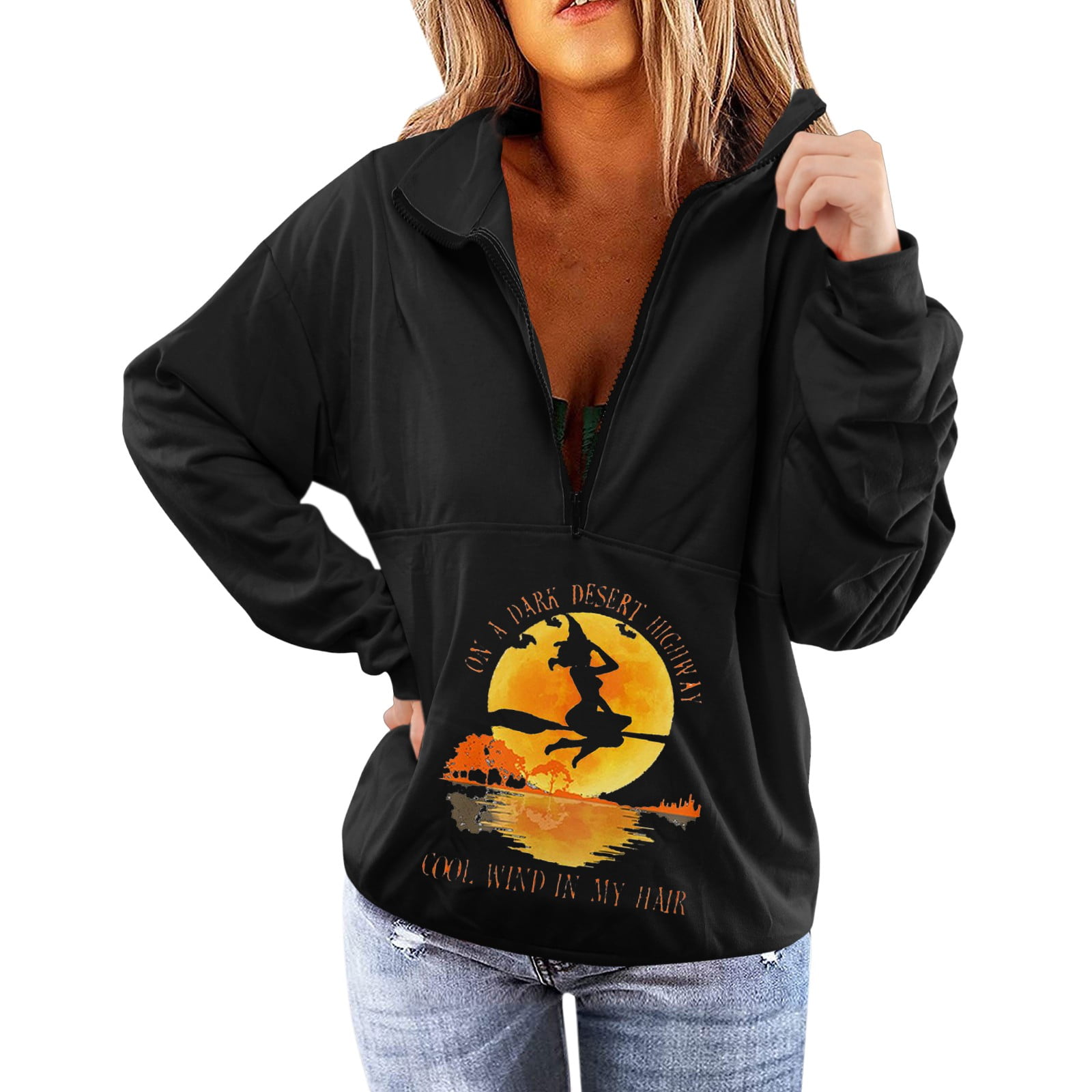 Women's sweatshirts no hood Outlet