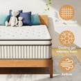 thumbnail image 3 of King Size Mattress, 10 Inch Green Tea Memory Foam Mattress in a Box, Medium Firmness, 3 of 8