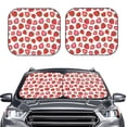 thumbnail image 2 of Haiem Hand Drawn Strawberry Car Windshield Sun Shade (2 Pieces) Foldable Windshield Sun Shade Car Accessories for Truck SUV Pickup-Medium, 2 of 7