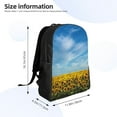 thumbnail image 4 of Haiem Blooming Sunflower Field Backpack - Stylish and Durable 15-inch Laptop Backpack with Waterproof Oxford Fabric, 4 of 8