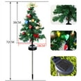 thumbnail image 4 of Meggemo Solar Christmas Tree Garden Lights Outdoor LED Snowflake Ground Stake Lights Lawn Patio Yard Holiday Landscape Lighting, 4 of 8