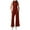 Red, variant on WENWU Women's Summer 2 Piece Outfits Neck Tank Top Cropped Wide Leg Pants Sets 2024 Fashion Tracksuit Wedding Pant Suits Petite Size Women Dress Suits Set