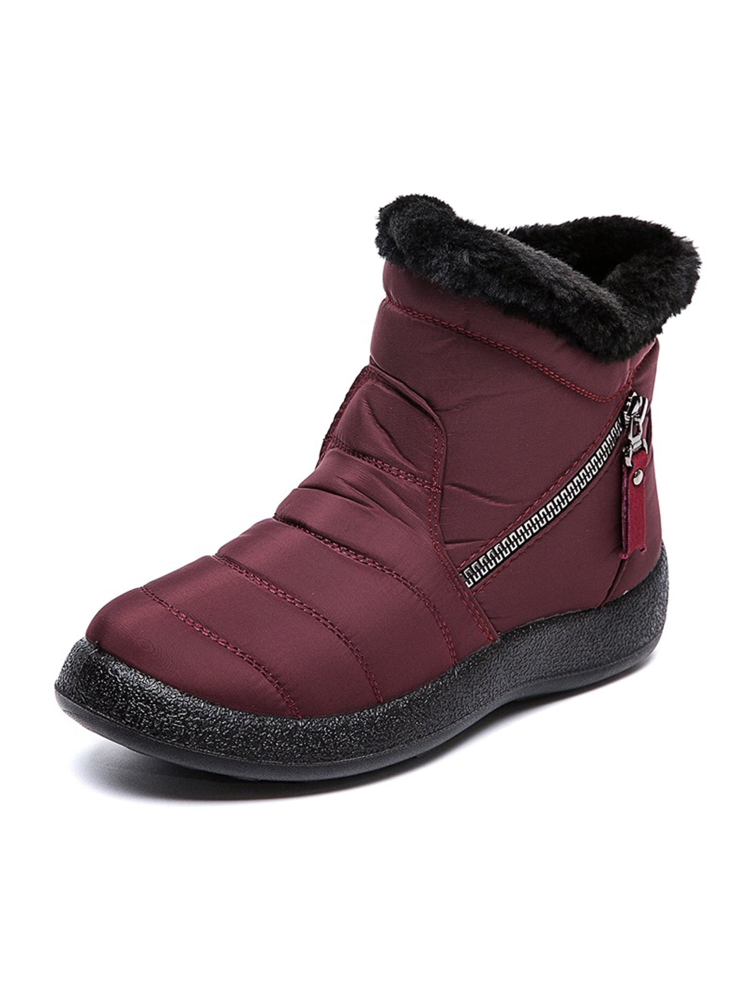 Details about   Chic Womens Furry Winter Warm Ankle Boots High Chunky Heels Lace-up ankle boots