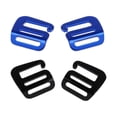 thumbnail image 1 of Hebillas de correa de 25 mm, hebillas deslizantes, gancho G para mochila, equipaje, cinturón, herrajes Negro y azul, 1 of 9