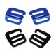 thumbnail image 1 of 2 pares de hebillas de 25 mm para correas de mochila, ganchos en G y herrajes para correas de equipaje. Negro y azul, 1 of 9