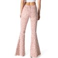 thumbnail image 4 of Saints & Hearts Womens Juniors High Rise Leopard Print Boho Flares (Canyon Rose, Small), 4 of 4