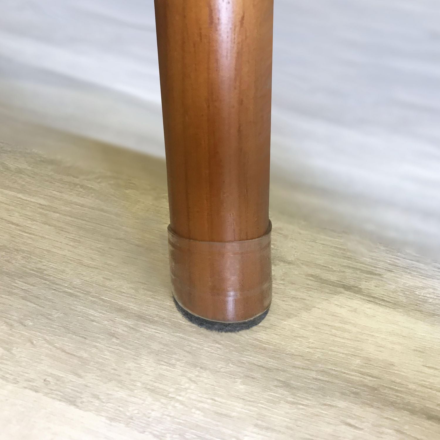 Super Sliders Universal Clear Leg Tips with Felt 8pcs, Leg Tips with Felt