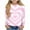 Pink, variant on ATOGUTA Boys Girls Long Sleeve T Shirts Unisex Valentine's Day Shirts Funny Love Heart Kids Pollover Tops Blue, Size 3T-14