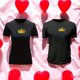 thumbnail image 3 of Playera En Duo Para Parejas De Queen y King 14 De Febrero San Valentin Color Negro Talla Mediana Marca Emil SaEs, 3 of 4