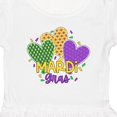 thumbnail image 4 of Inktastic Mardi Gras with Hearts and Patterns Girls Toddler Dress, 4 of 5