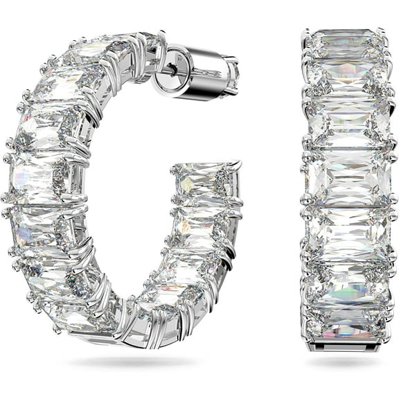 SWAROVSKI Womens Millenia Crystal Necklace Jewelry Collection Clear Crystal Earrings
