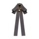 thumbnail image 3 of Cinta Pajarita Broche Bowknot Broche Pin Pajaritas Elegante Abalorio Decorativo Jabot s preatadas para mujer Camisa Dama de boda Uso Gris Salvador broche de pajarita, 3 of 10