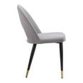 thumbnail image 2 of Menlo Dining Chair Gray Dining Chair, Modern Style, Soft and smooth velvet fabric, Plywood, Indoor Dining, 2 of 5