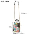 thumbnail image 2 of FORMRS Crossbody Bag for Women Quilted Travel Shoulder Cell Phone Purse with Chain Strap Handbag, Colorful Checkered Pattern, 2 of 7