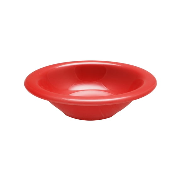 Excellante Color Pure Red Melamine Dinnerware Collection 7.5 Inch Soup Bowl - 15 Oz, Comes in Dozen
