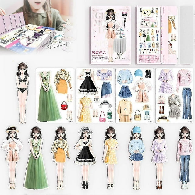 Magnetic Dress Up Baby, Magnetic Princess Dress Up Paper Doll Magnet Dress Up Games, Pretend Travel Playset Toy Dress Up Dolls For Girls Gifts