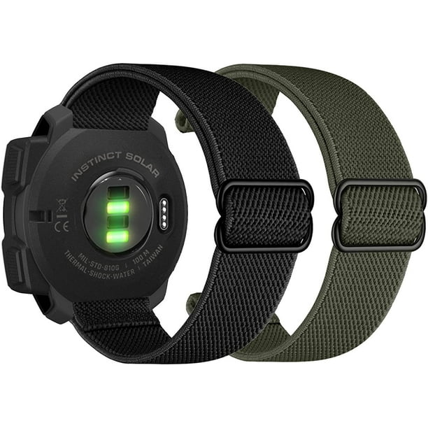 Bracelet sport Garmin Instinct 1 / 2 (noir/gris