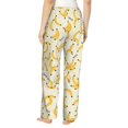 thumbnail image 3 of Uemuo Banana Pattern Women's Wide Leg Palazzo Lounge Pants with Pockets Light Weight Loose Comfy Casual Pajama Pants-, 3 of 9