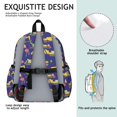 thumbnail image 5 of Excavator and Cloud Blue Pattern Cute School Backpack with Padded Back and Adjustable Shoulder Straps 13.4"x11"x4.7", 5 of 5