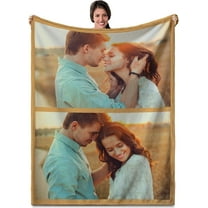 Personalised Blanket, Custom Blanket, Personalised Photo Blanket, Customised Photo Blanket Personalised for Adults Kids, Personalised Gifts for Mum, Dad, Boyfriend, Girlfriend (10 Photos)