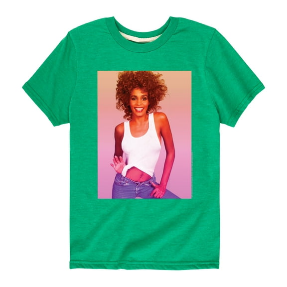 Whitney Houston - Gradient Photo - Toddler And Youth Short Sleeve Graphic T-Shirt