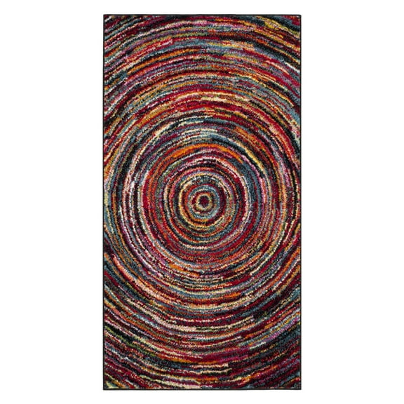 SAFAVIEH Aruba Donnchad Geometric Area Rug, Multi, 4' x 6'