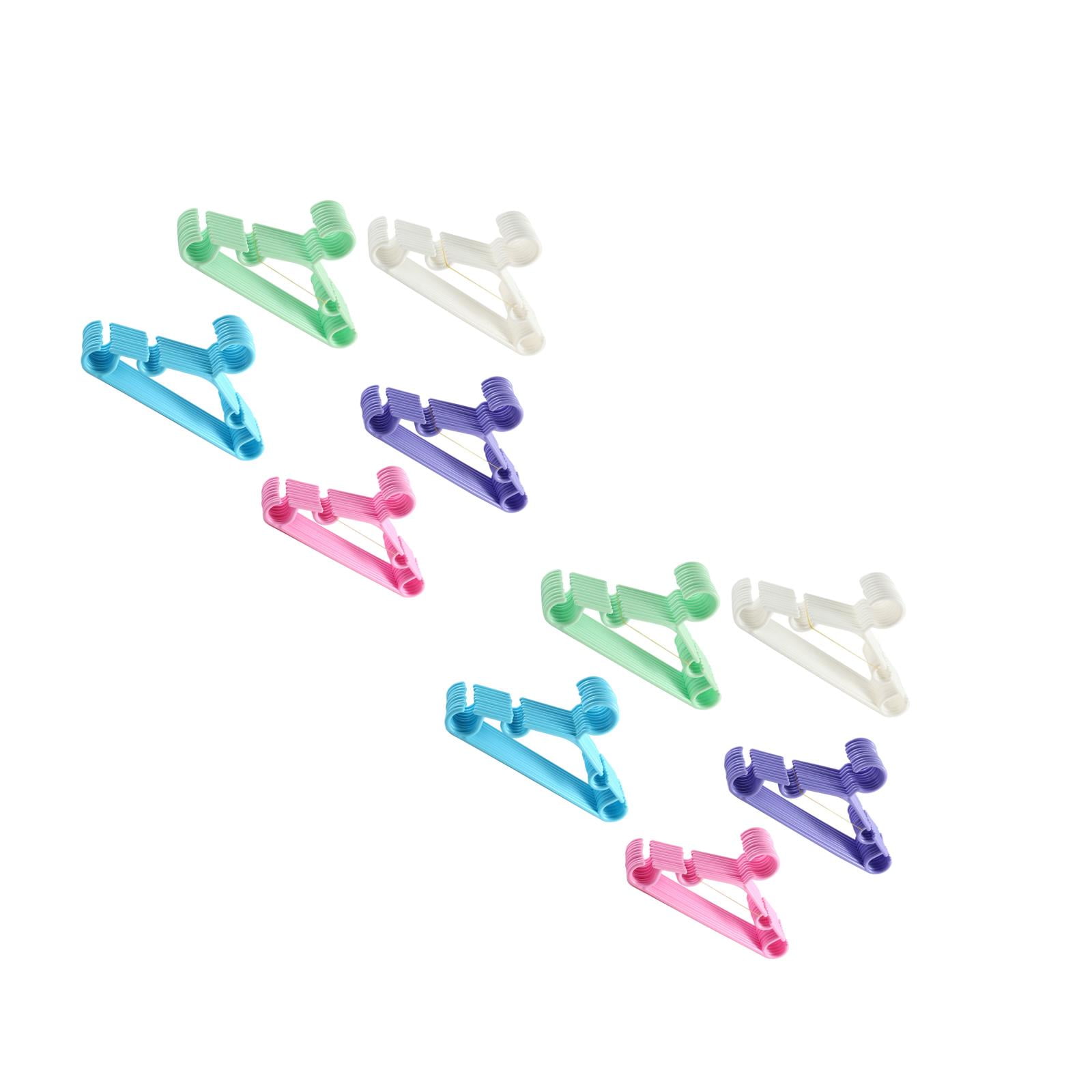 Hemoton 100 pcs Kids Plastic Hangers for Closet, Bedroom, Nursery - Children’s Coat and Clothes Hanger Organizer Supply