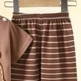 thumbnail image 5 of Zshosam Toddler Girl Clothes Unisex Baby Toddler and Kids Short Sleeve Top and Pants Pajama Set Size 12 18 Months,(Brown 12-18 Months), 5 of 5