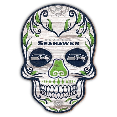 Seattle Seahawks 12 Sugar Skull Sign Seattle Seahawks 12 Sugar Skull Sign
