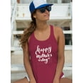 thumbnail image 2 of Happy Mother's Day Hearts Racerback Tank Women -Image by Shutterstock, Female XX-Large, 2 of 4