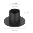 thumbnail image 2 of unbranded 8Ud Velas Para De Metal Negro Resistente Con Estilo Rústico Y Base Estable, 2 of 8