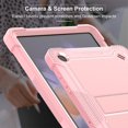 thumbnail image 4 of ELEHOLD Rugged Case for Samsung Galaxy Tab A9 (2023) Three-Layer Hybrid Multi-Functional Case with Built-in Kickstand Function Shockproof Heavy Duty Case for Samsung Tab A9 8.7 Inch,Rosegold, 4 of 6