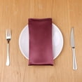 thumbnail image 5 of Unique Bargains 6 Pack Sateen Napkins Great Napkins for Restaurant Wedding Banquet Wine Red, 5 of 6