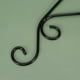 thumbnail image 2 of 1 gancho de hierro forjado para colgar en la pared, para flores, para colgar plantas, para jardín, cesta decorativa (pequeño, negro), 2 of 7