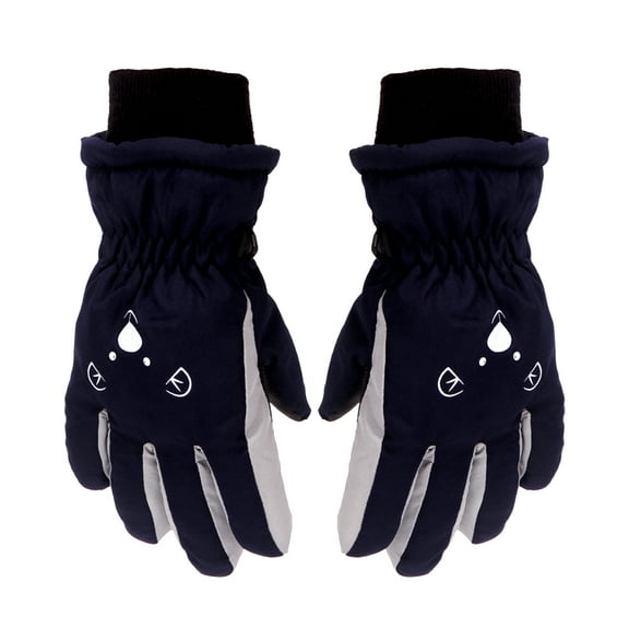 Winter Gloves for Children From 3 to 7 Years Old - Warm: Waterproof and Windproof Thick Ski Gloves for Winter