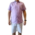 thumbnail image 2 of Guayabera de Hombre manga larga Barca e Spiggia Blanca con Bordado de tela de Lino, 2 of 3