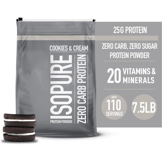 Isopure 7.5 lbs Zero Carbs Costal Proteina Sabor Galletas
