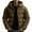 Coffee, variant on Jacket Men Heavyweight Warm Winter Coats Windproof Thermal Insulated Jackets Thick Down Outwear with Pockets Gray M