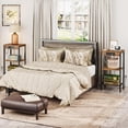 thumbnail image 3 of HOOBRO 3-Tier End Table with Charging Station and USB Ports Living Room Rustic Brown BF09UDH01, 3 of 9