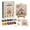 A_b, variant on Kiddiway Stamped Embroidery Kit for Adults – Vintage Sunflower Cross Stitch Set with Hoop & Threads, Arts and Crafts for Home Decor Relaxation,F