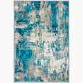 thumbnail image 6 of iOhouze 5x7 Area Rugs Modern Abstract Washable Rug Soft Low Pile Non-slip Rubber Backed Carpet Rugs Print Distressed Blue Rug for Living Room Bedroom Dining Room, 6 of 7