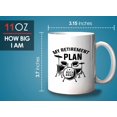 thumbnail image 6 of Drummer Retirement Mug White 11oz - My Retirement Plan - Happy Retirement Coworker Teacher Mom Boss Celebration Company Graduation, 6 of 7