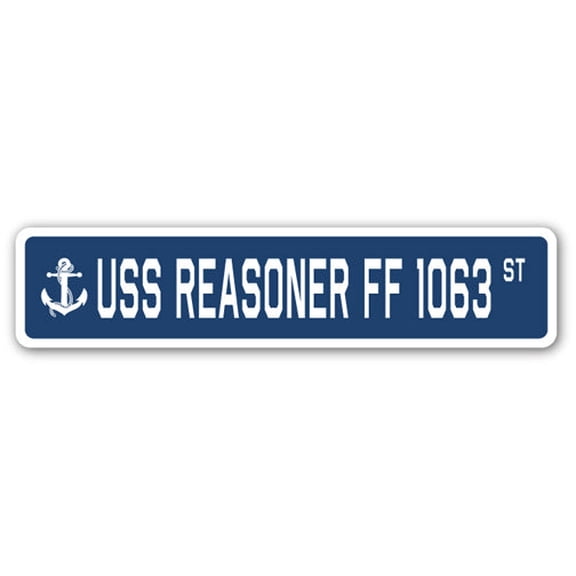 USS REASONER FF 1063 Street Sign us navy ship veteran sailor gift