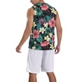 thumbnail image 5 of Rocae Green Tropical Leaves for Men's Basketball Jersey Lightweight and Breathable Athletic Tank Top,Quick-Drying Sports Jersey Medium, 5 of 9