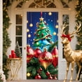 thumbnail image 6 of Costeam Christmas Door Decorating Kit with Santa Claus Border, Removable Door Stickers and Hanging Scene Set, Festive Party Decoration, 6 of 6