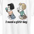 thumbnail image 3 of Peanuts - Need Girls Day - Women's Short Sleeve Graphic T-Shirt, 3 of 6